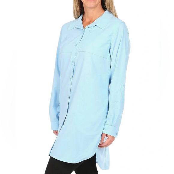 Reel‎ Legends Tunic Sun Protection Light Blue Shirt S - Picture 1 of 4